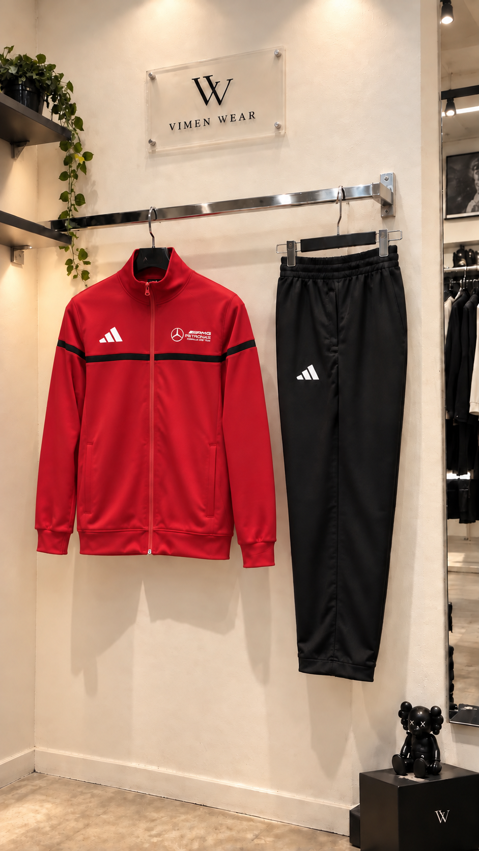 Adidas AMG Kırmızı İthal Eşofman Takım