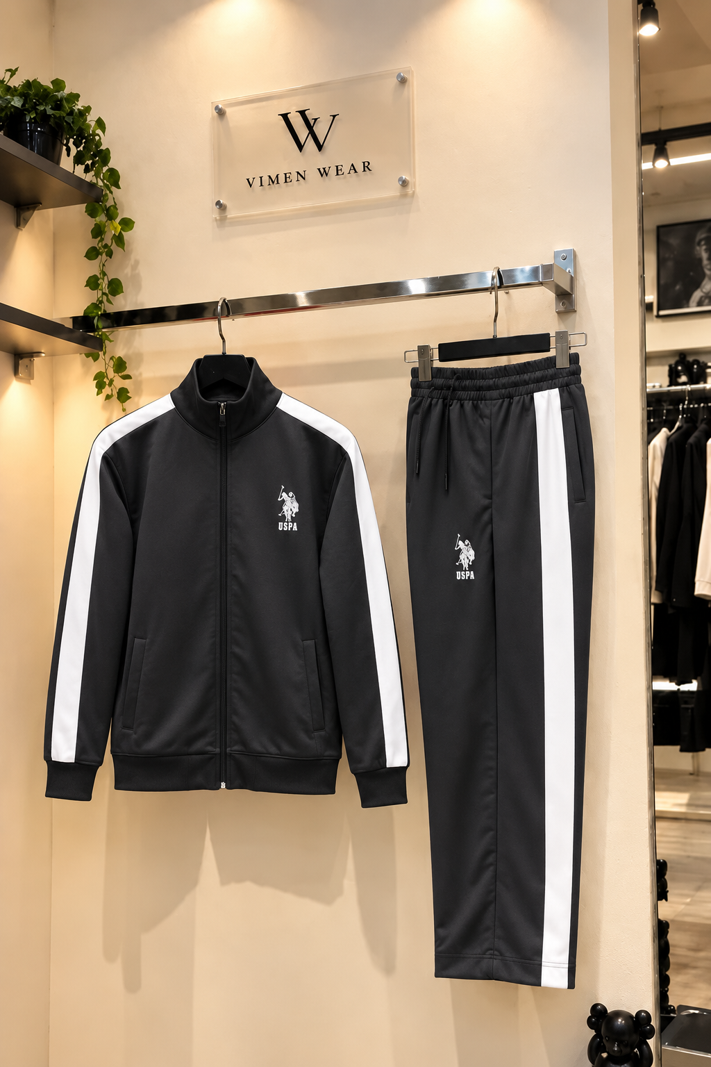 Polo Uspa Siyah İthal Eşofman Takımı
