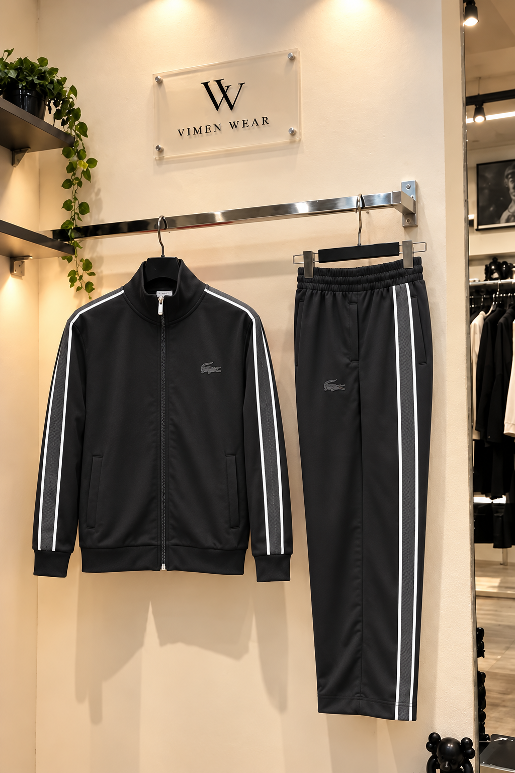 Lacoste Siyah İthal Eşofman Takımı