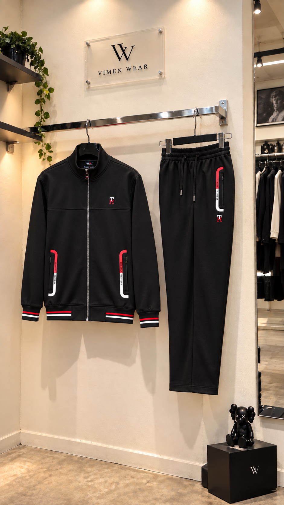 Tommy Hilfiger Siyah İthal Eşofman Takım
