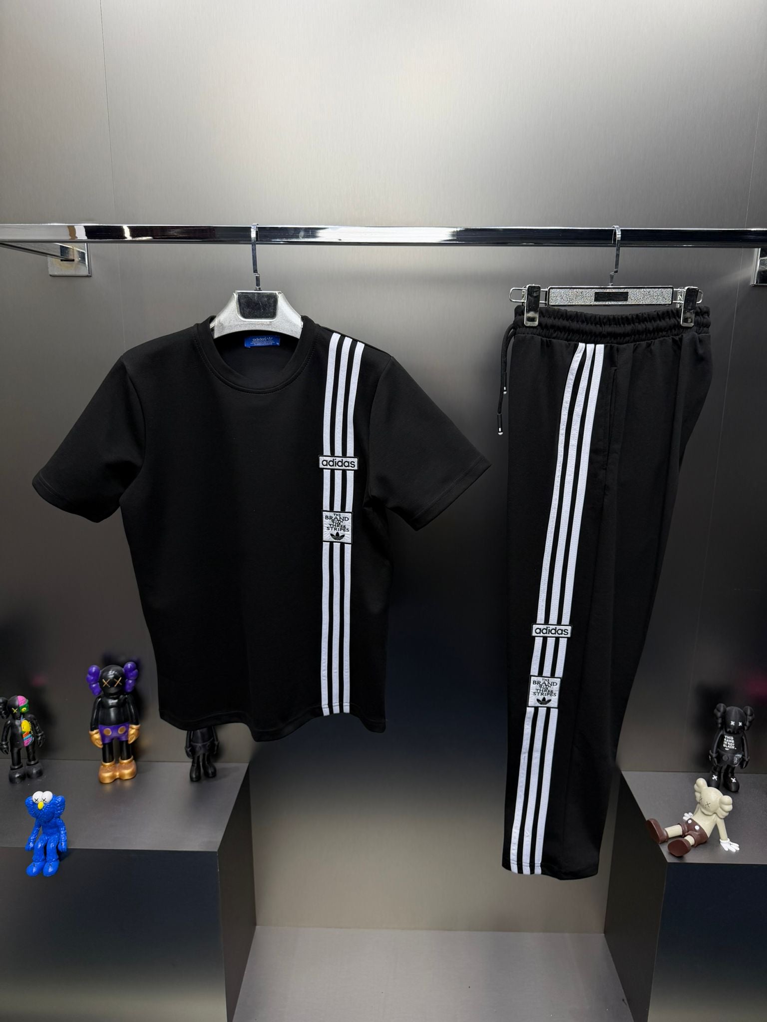 Adidas Brand Siyah İthal Yazlık Eşofman Takımı