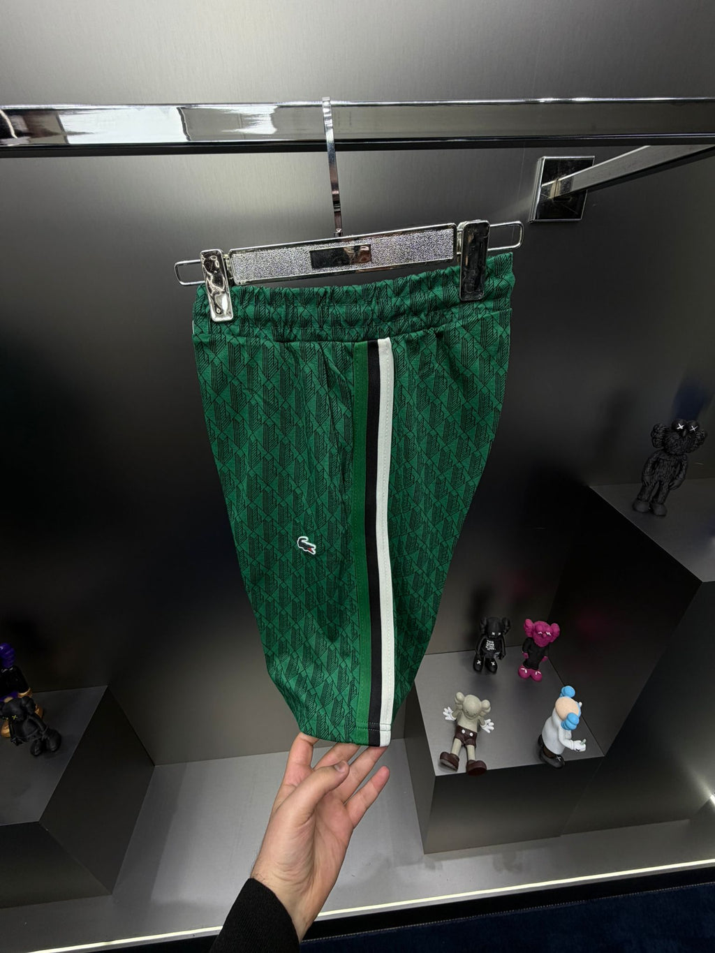 Lacoste Koyu Yeşil İthal Şortlu Eşofman Takımı