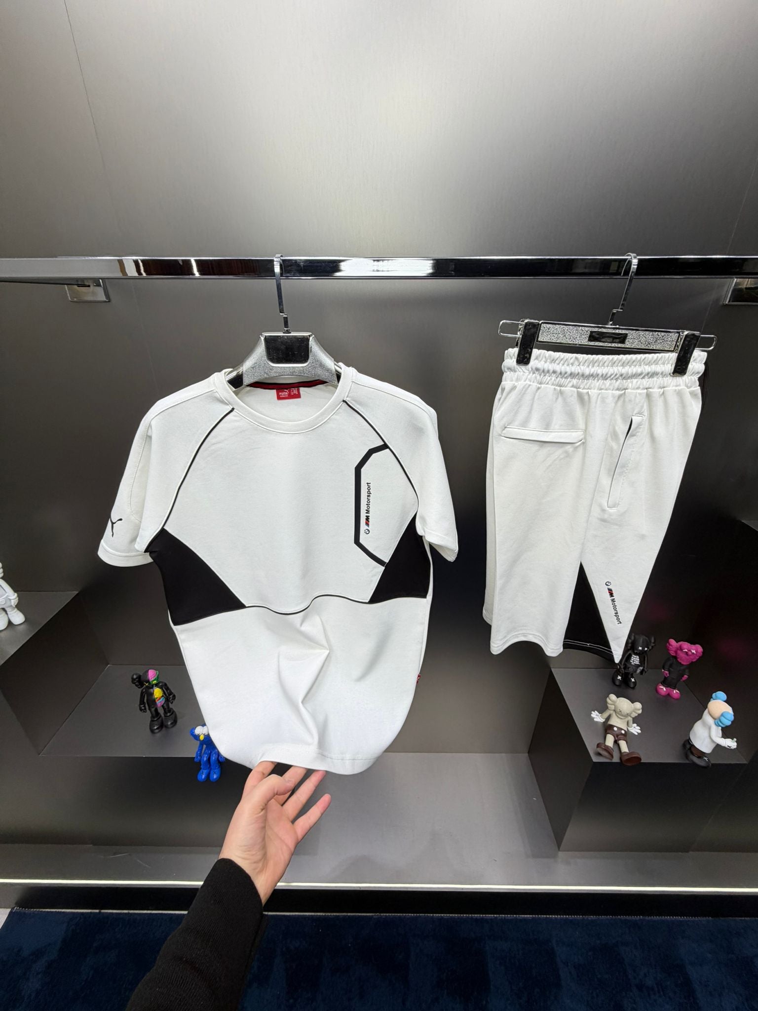 Puma BMW MSport Beyaz İthal Şortlu Eşofman Takımı
