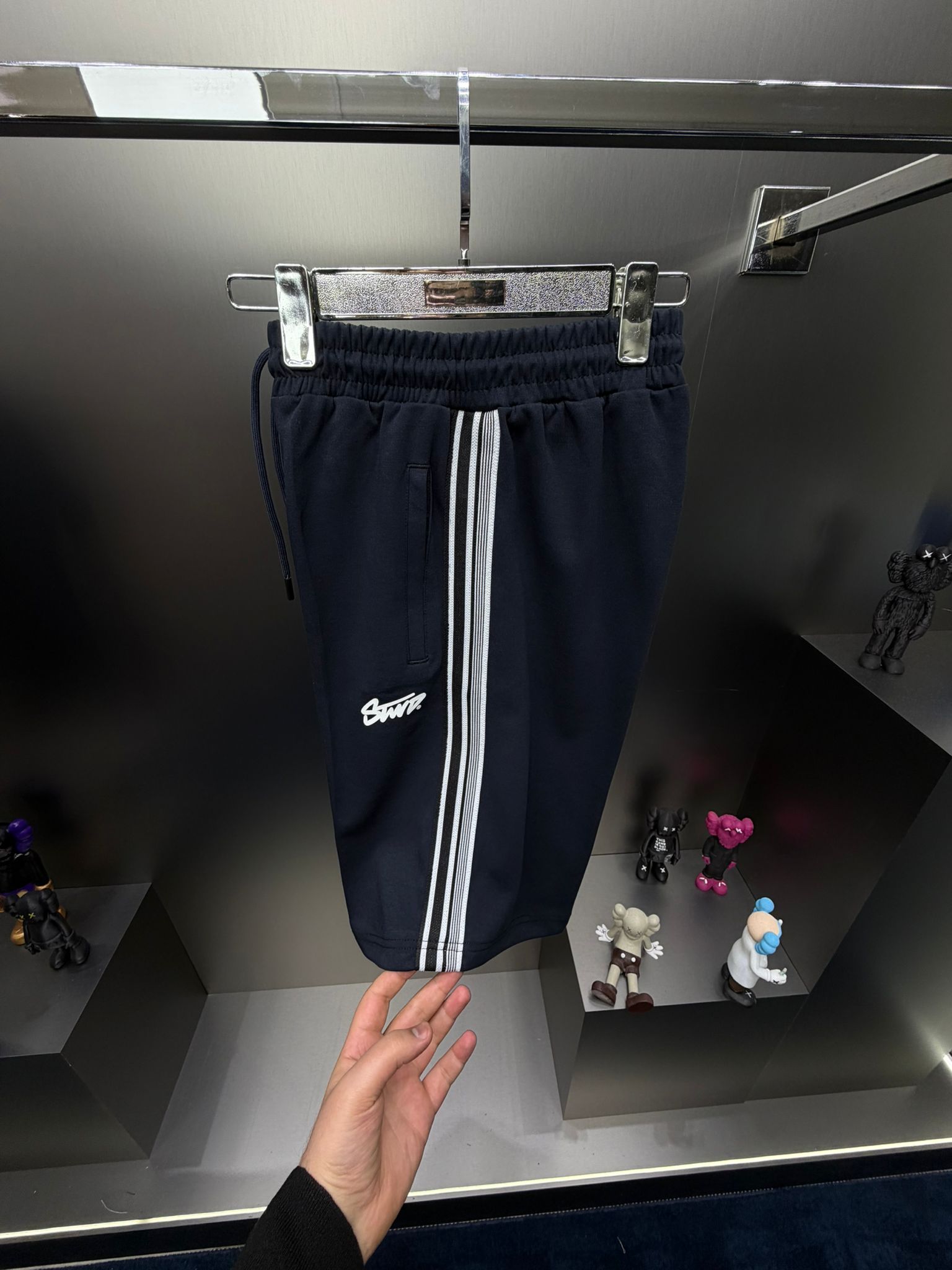 Pull & Bear Lacivert İthal Şortlu Eşofman Takımı