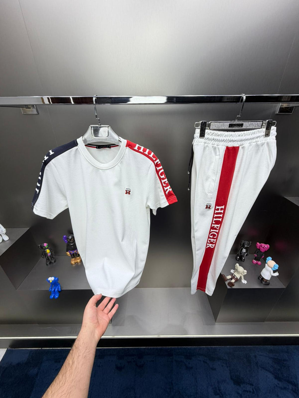 Tommy Hilfiger Beyaz İthal Yazlık Eşofman Takımı
