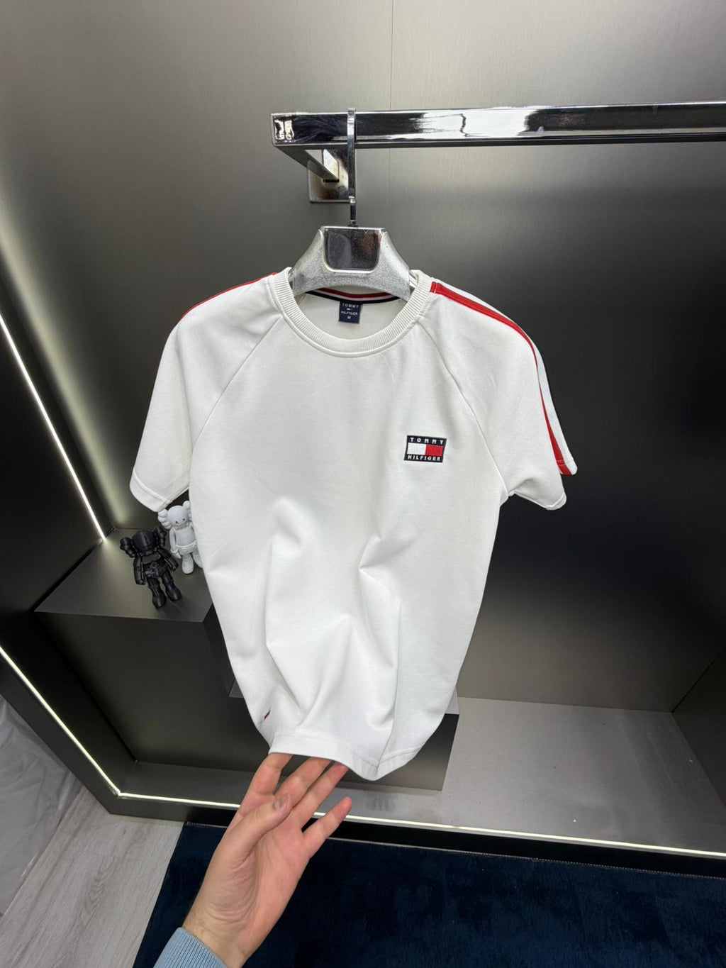 Tommy Hilfiger Beyaz İthal Şortlu Eşofman Takımı