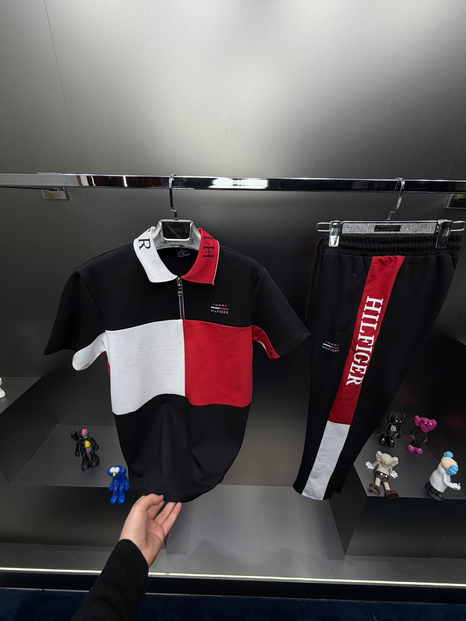 Tommy Hilfiger Siyah İthal Yazlık Eşofman Takımı