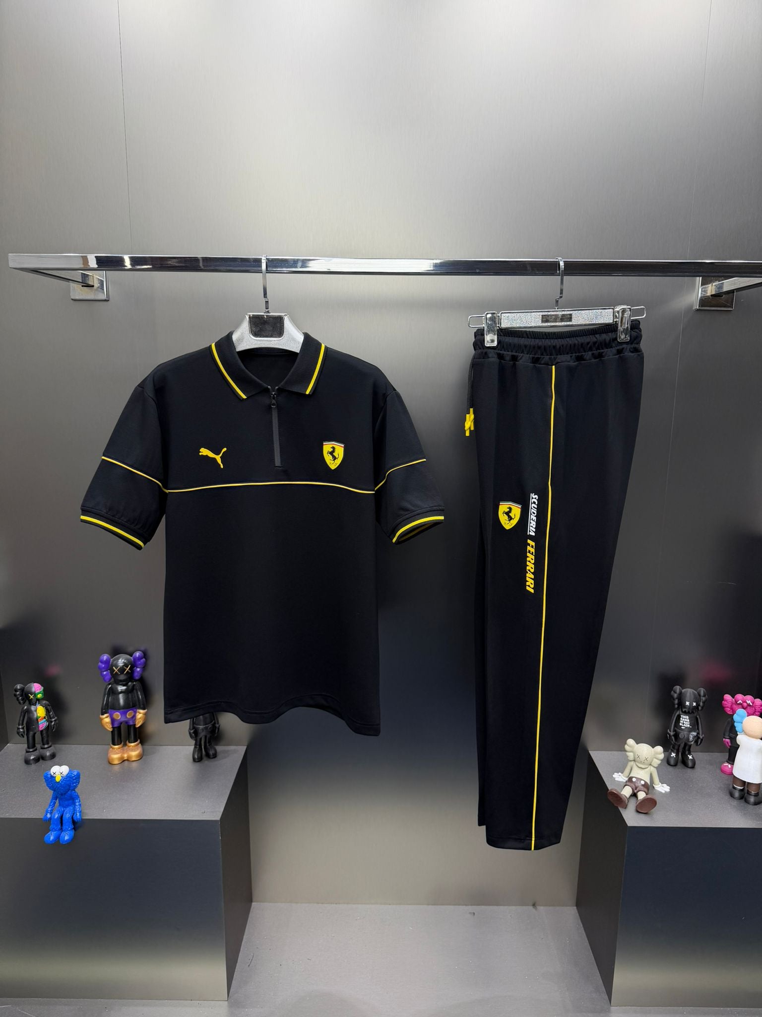 Puma Ferrari Siyah İthal Yazlık Eşofman Takımı