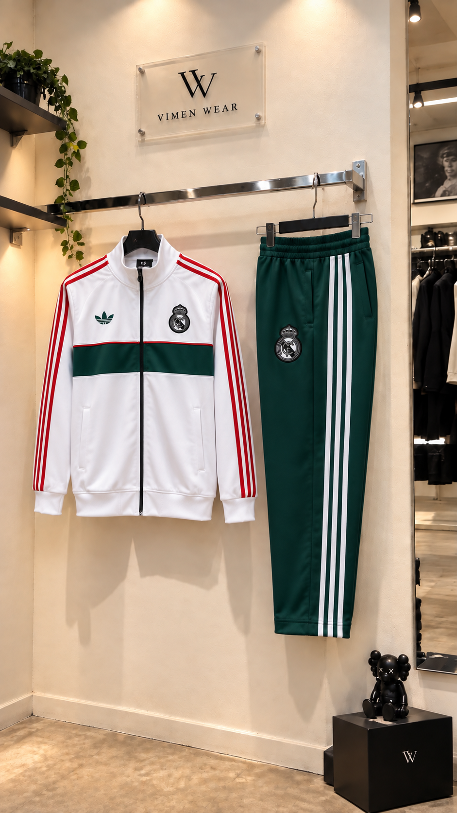 Adidas Yeşil Beyaz İthal Eşofman Takım