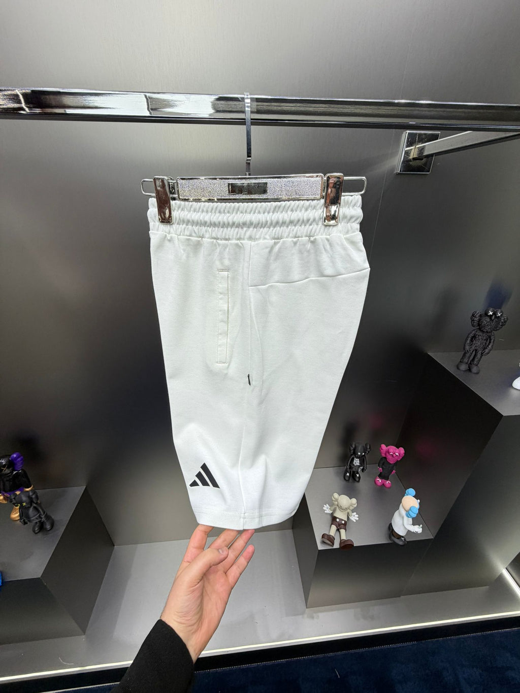 Adidas Beyaz İthal Şortlu Eşofman Takımı