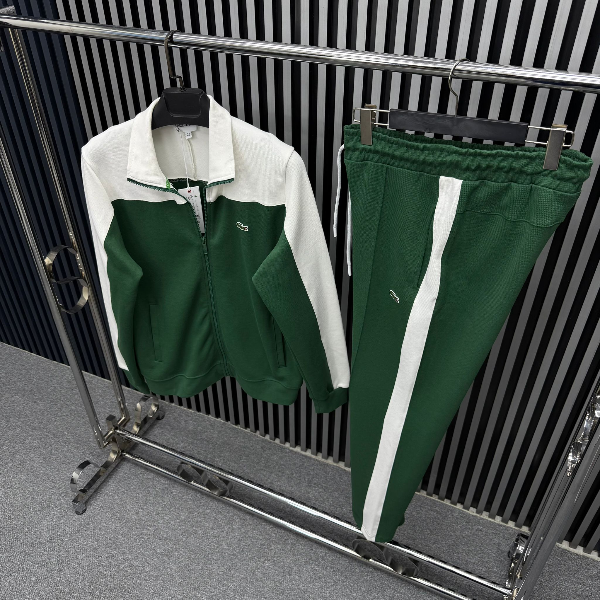 Lacoste Beyaz Yeşil Eşofman Takım