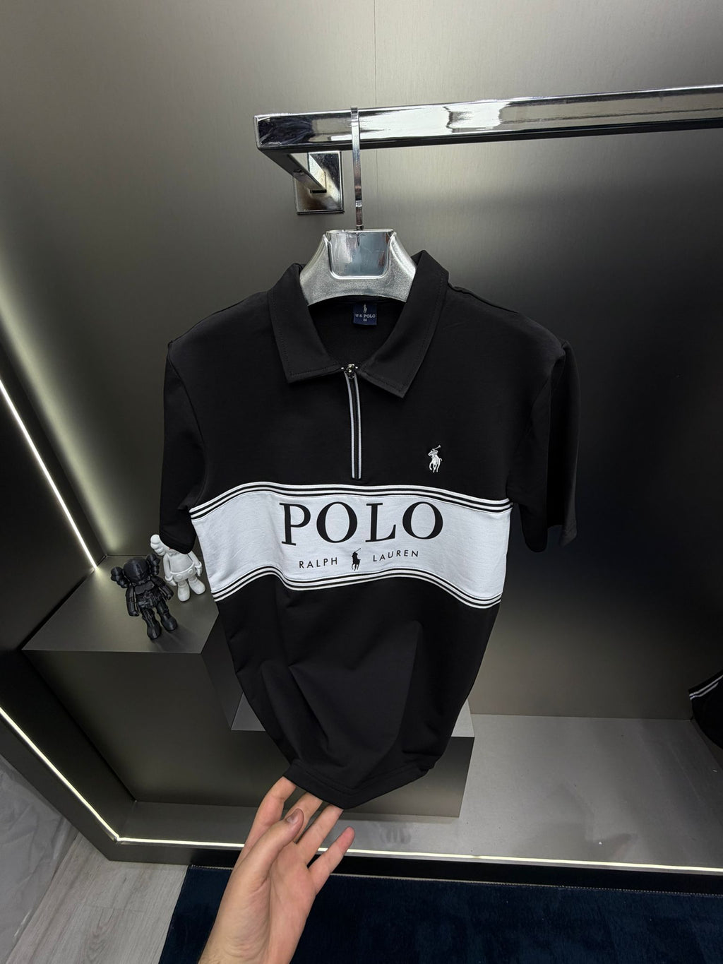 Polo Siyah İthal Yazlık Eşofman Takımı