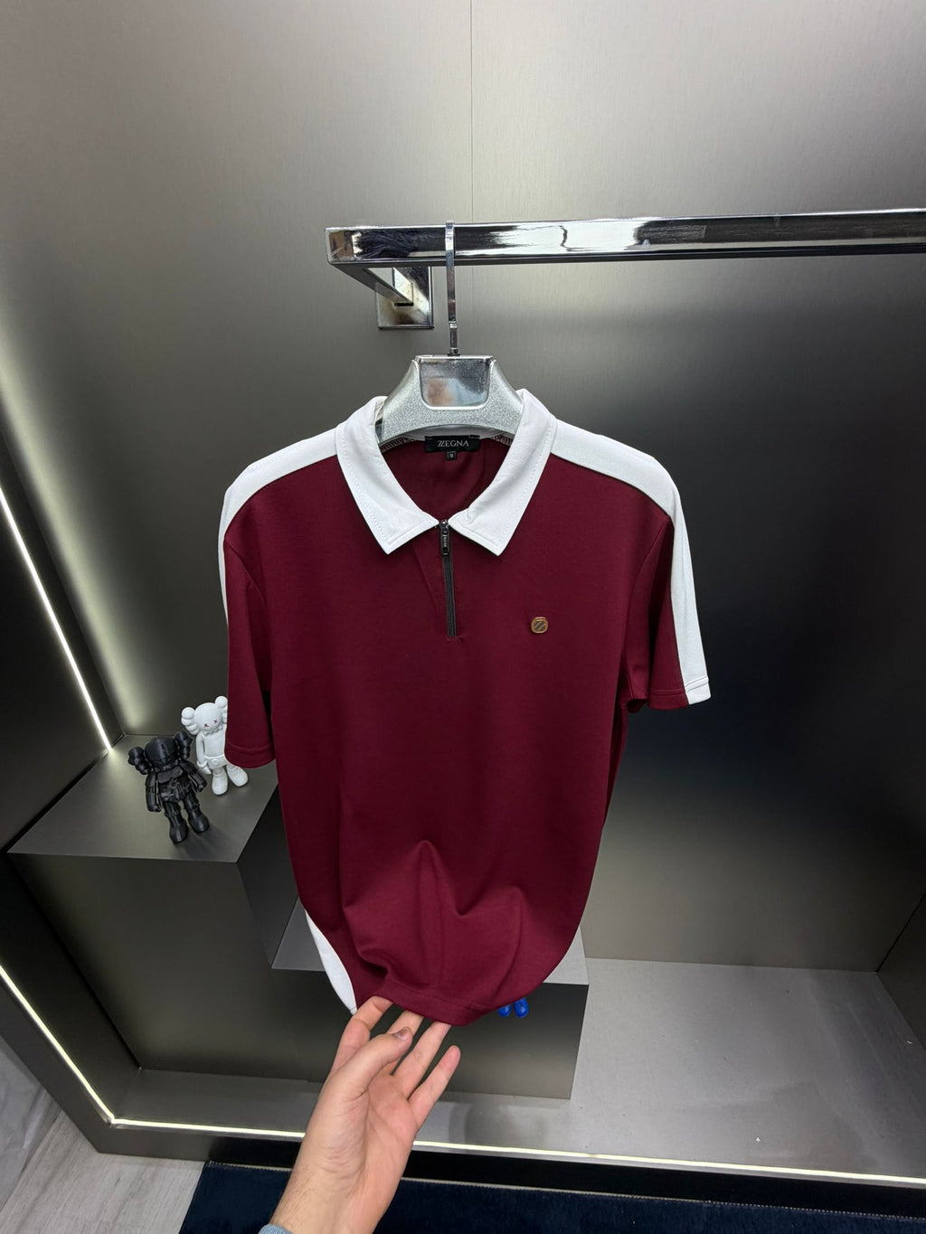 Zegna Bordo İthal Yazlık Eşofman Takımı