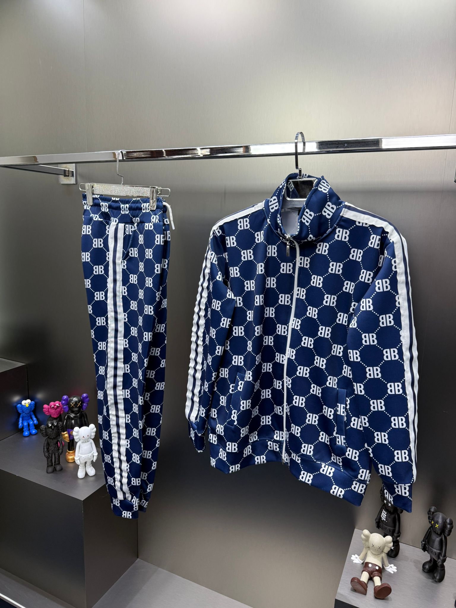 Balenc!aga Monogram Lacivert İthal Eşofman Takım