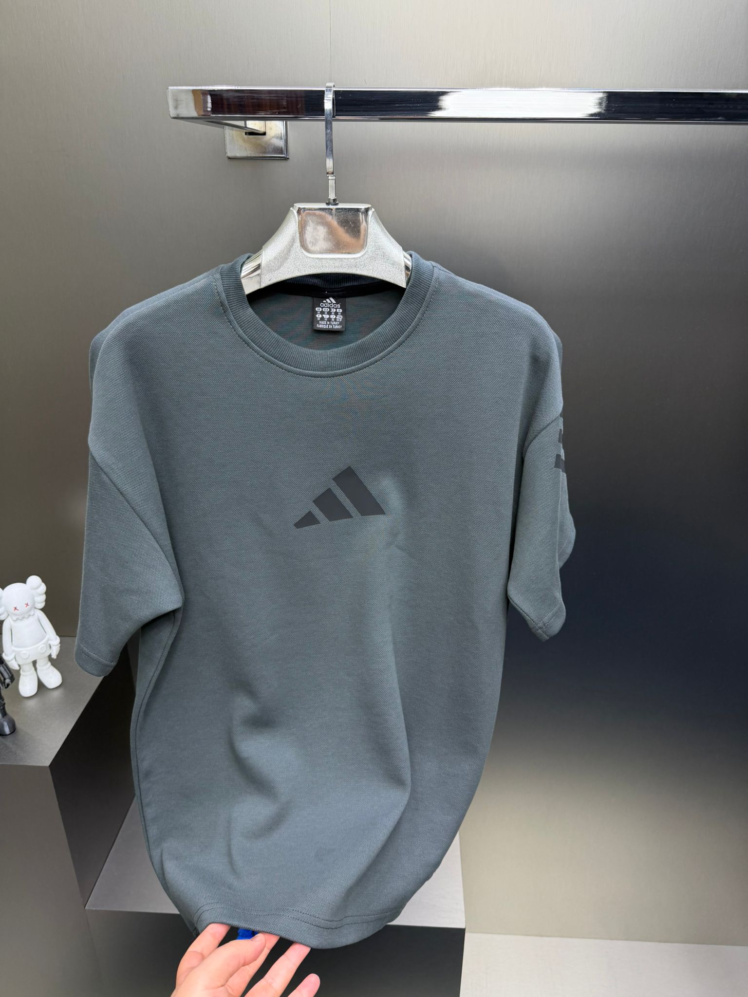 Adidas Gri İthal Şortlu Eşofman Takımı