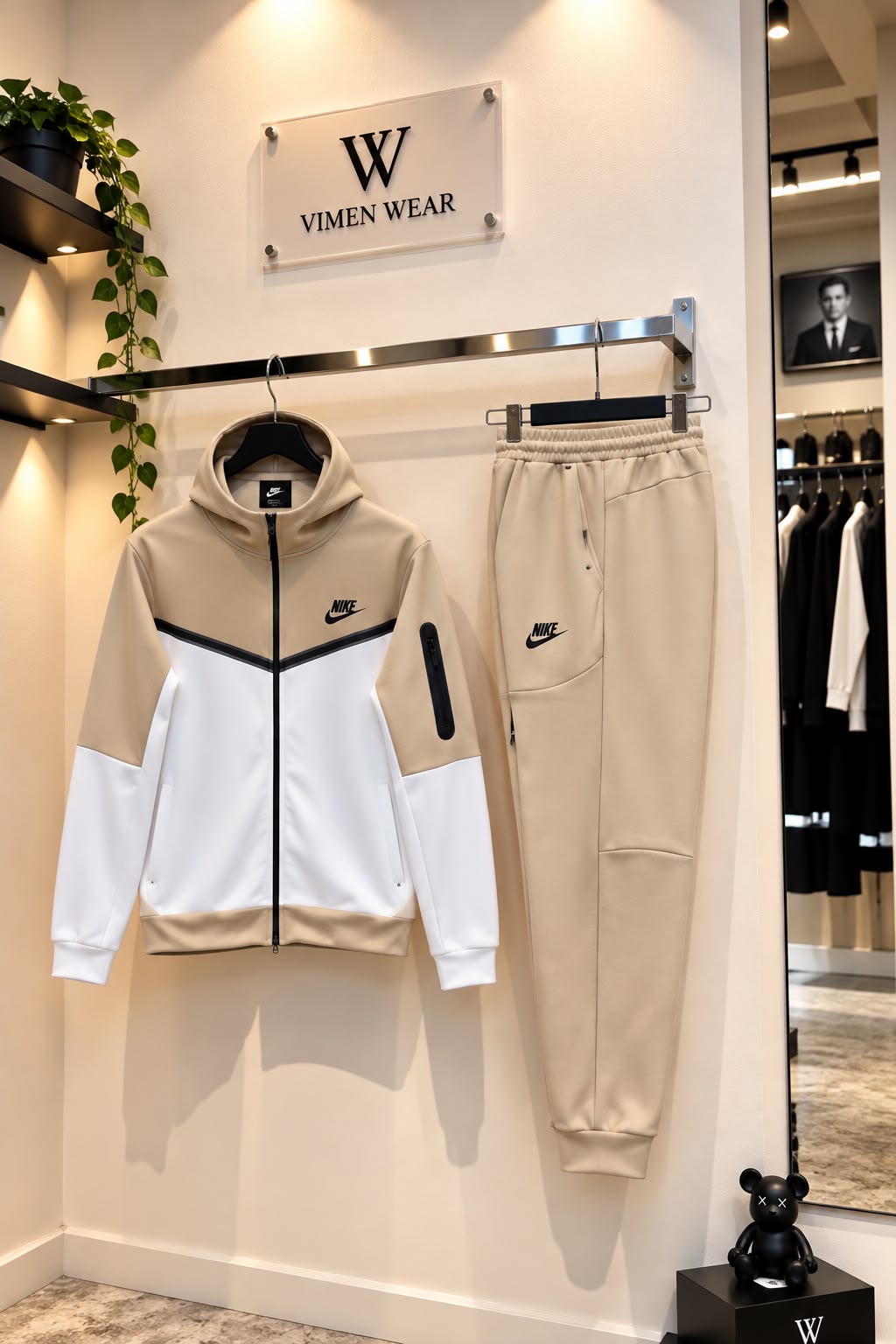 Nike Krem Beyaz İthal Eşofman Takımı