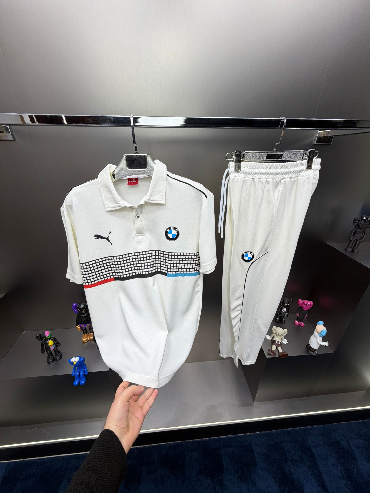 Puma BMW MSport Racing Ekru İthal Yazlık Eşofman Takımı