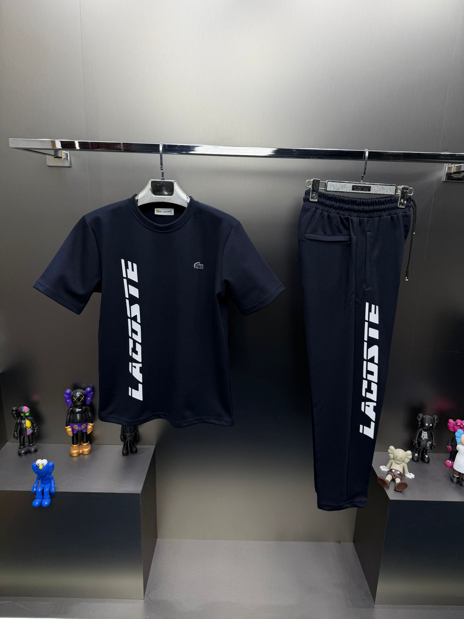Lacoste Siyah İthal Yazlık Eşofman Takımı