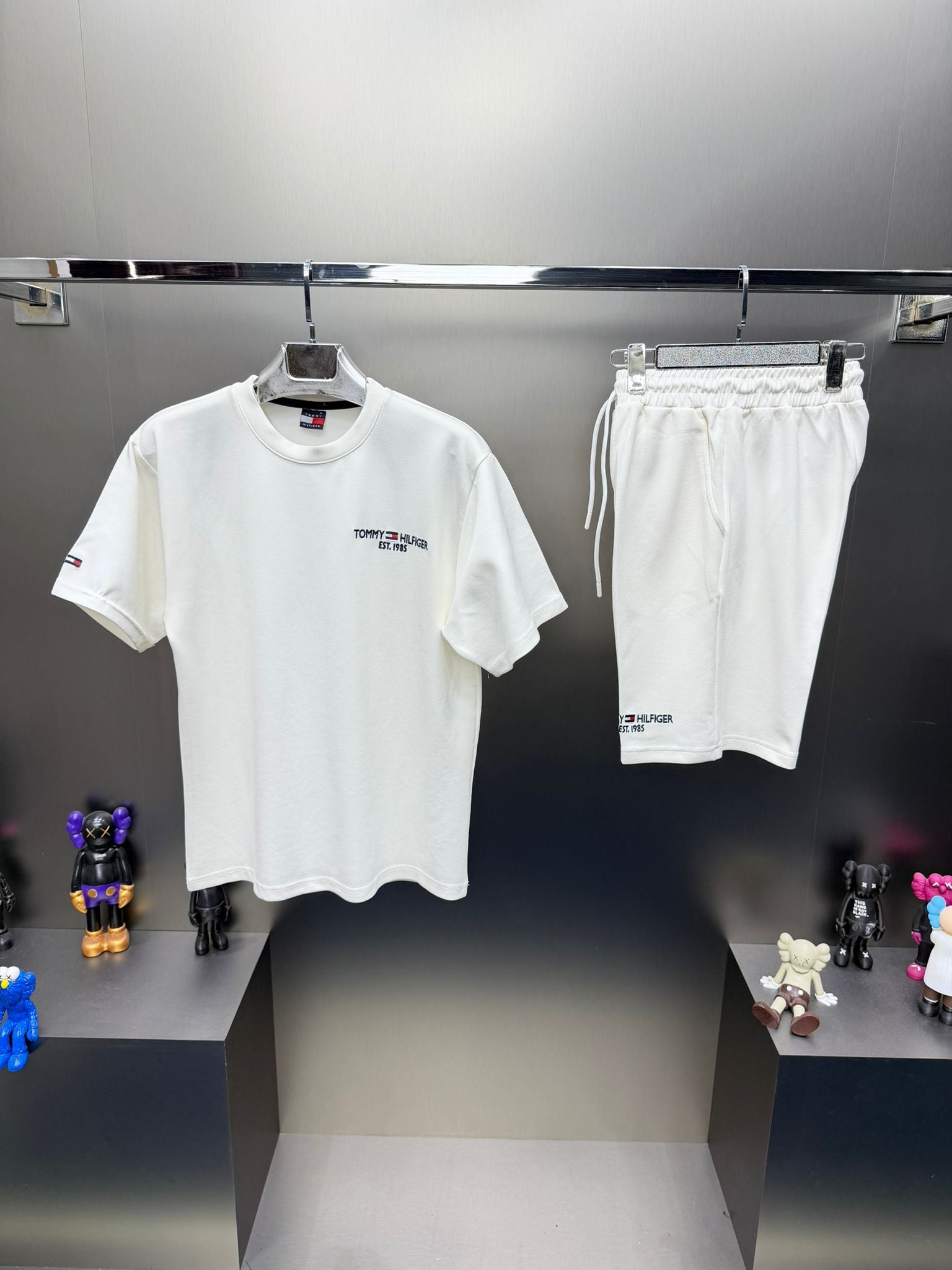 Tommy Hilfiger beyaz İthal Şortlu Eşofman Takımı