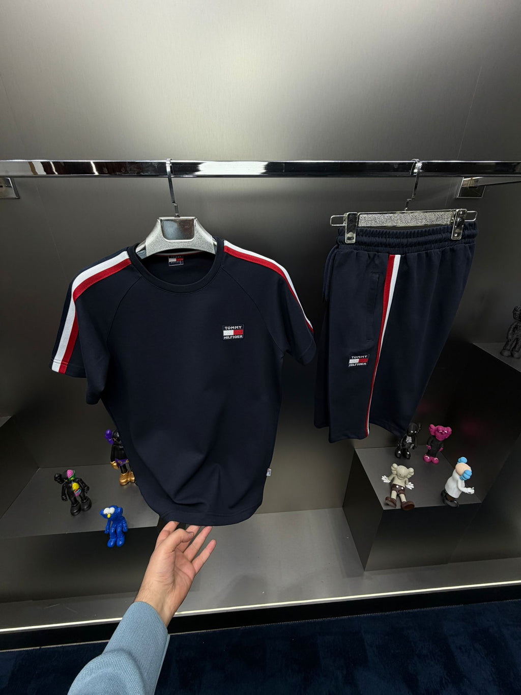 Tommy Hilfiger Lacivert İthal Şortlu Eşofman Takımı