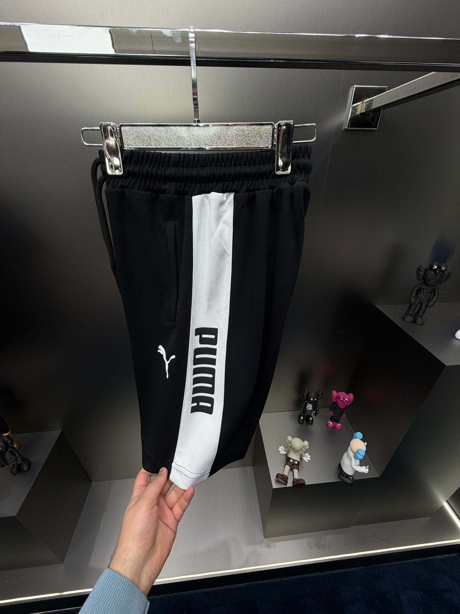 Puma Siyah İthal Şortlu Eşofman Takımı