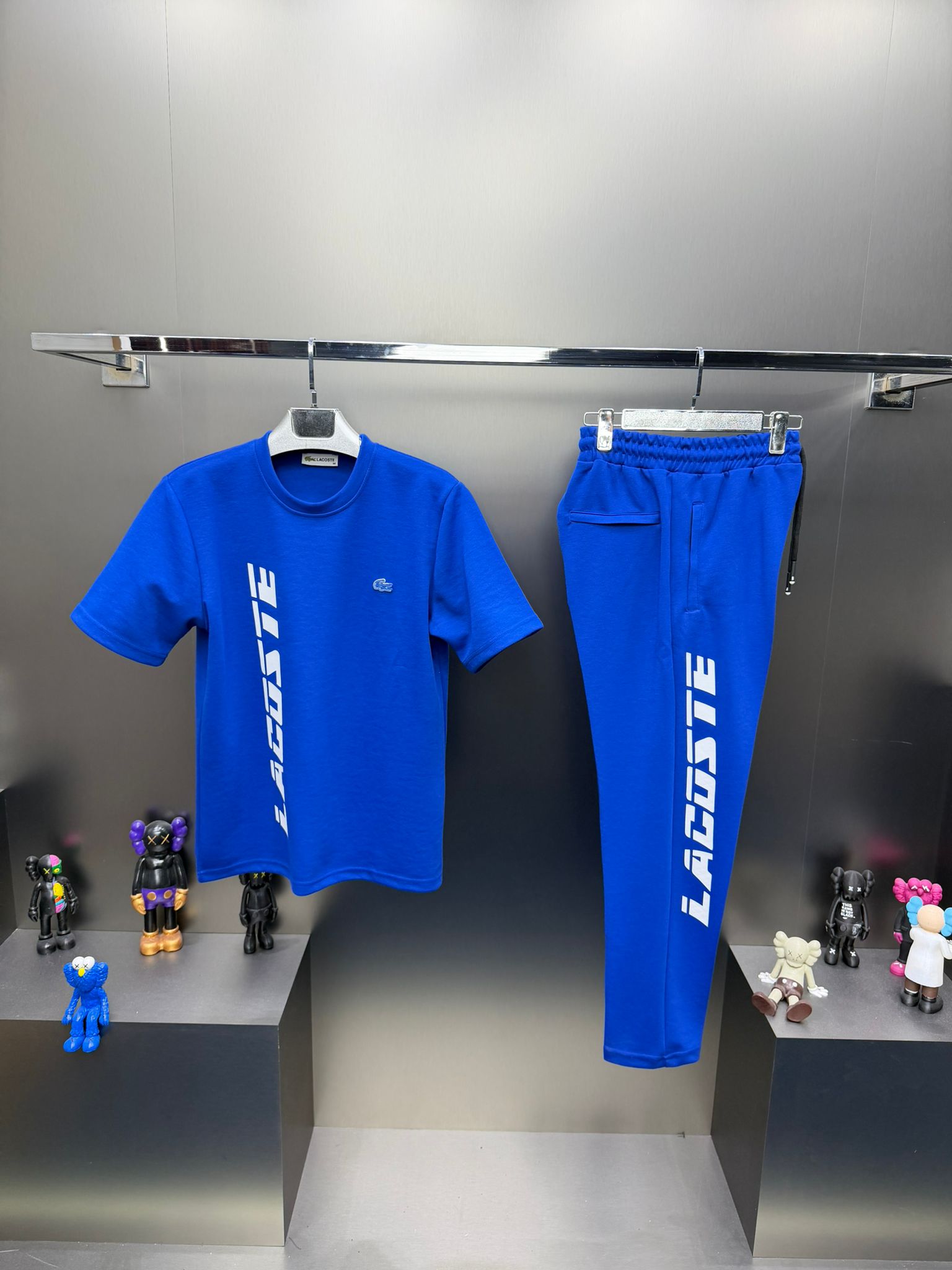 Lacoste Mavi İthal Yazlık Eşofman Takımı