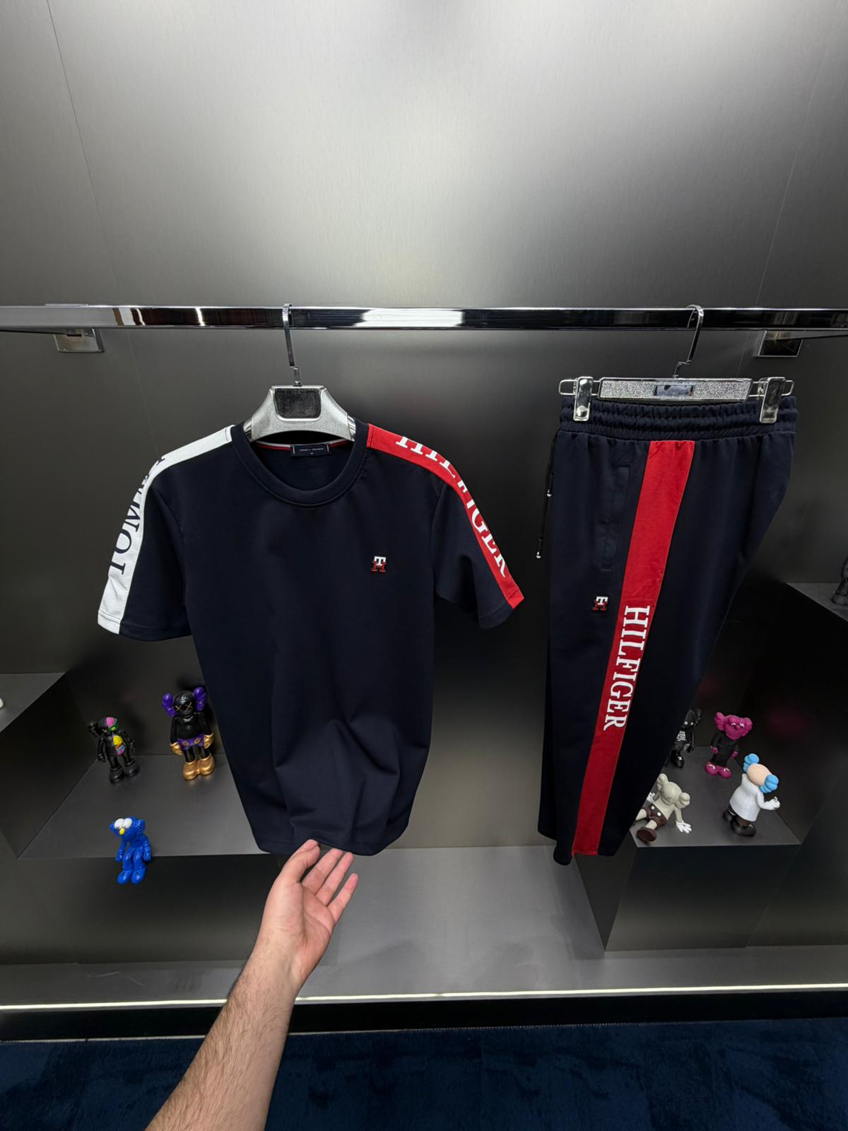 Tommy Hilfiger Lacivert İthal Yazlık Eşofman Takımı