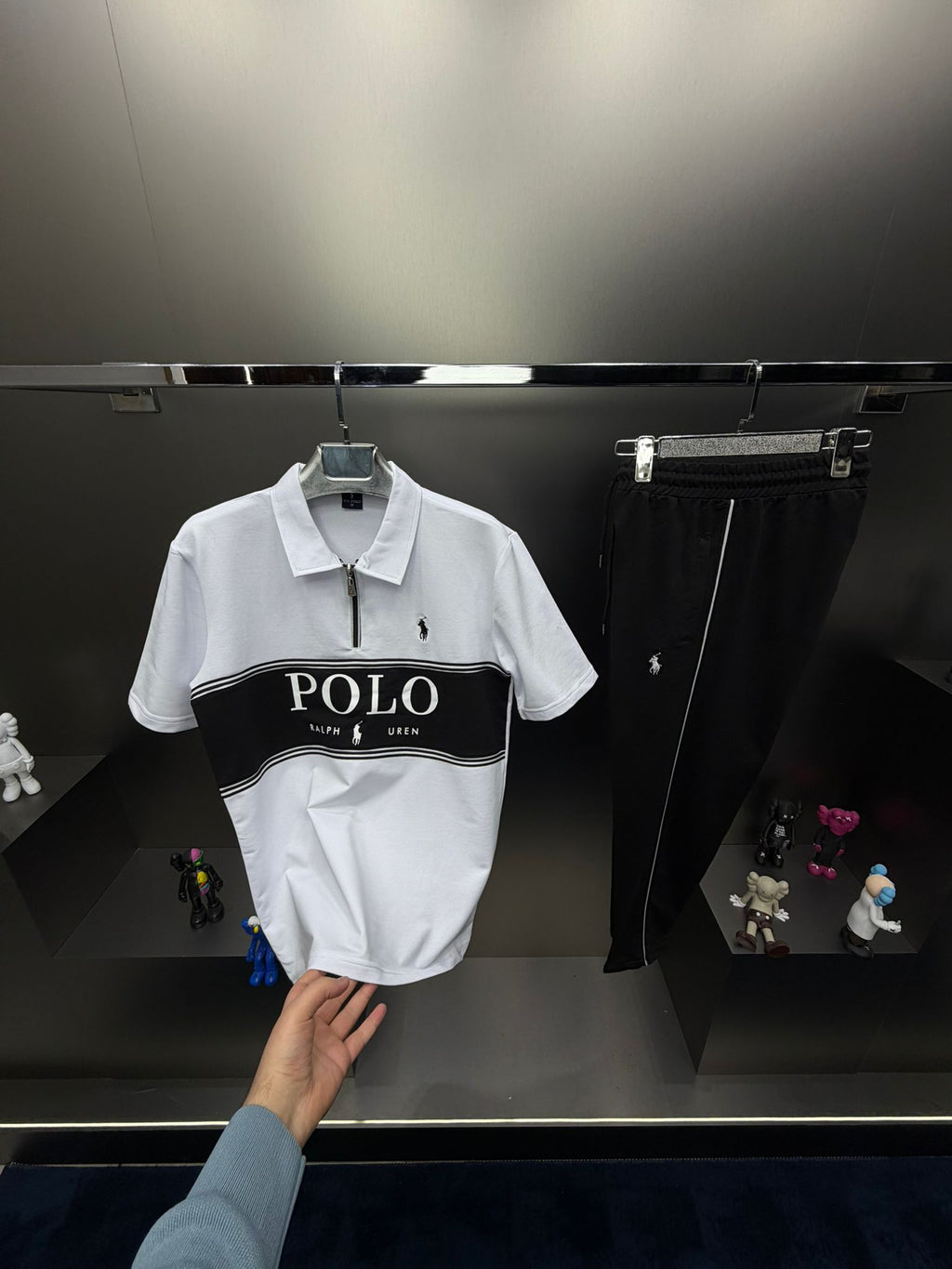 Polo Beyaz İthal Yazlık Eşofman Takımı