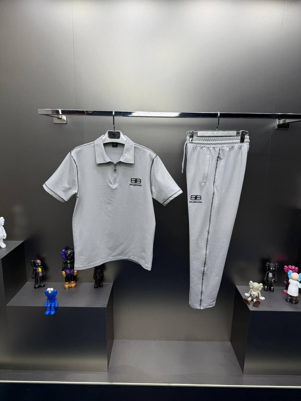 Balenciaga Gri İthal Yazlık Eşofman Takımı