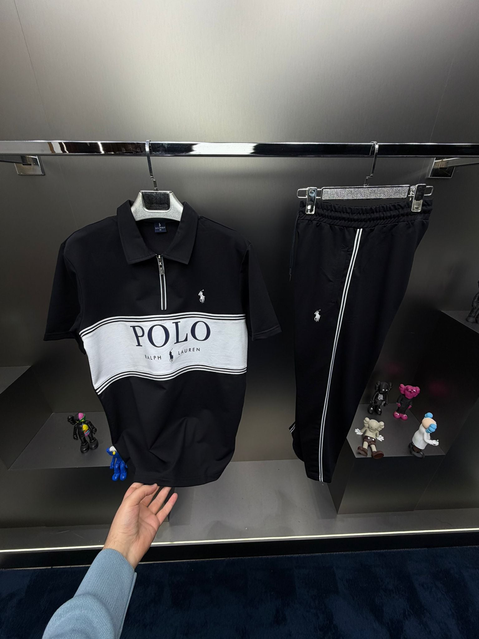 Polo Lacivert İthal Yazlık Eşofman Takımı