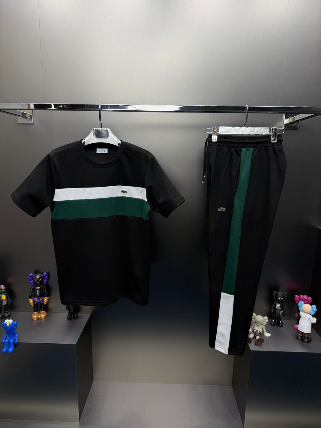 Lacoste Siyah İthal Yazlık Eşofman Takımı