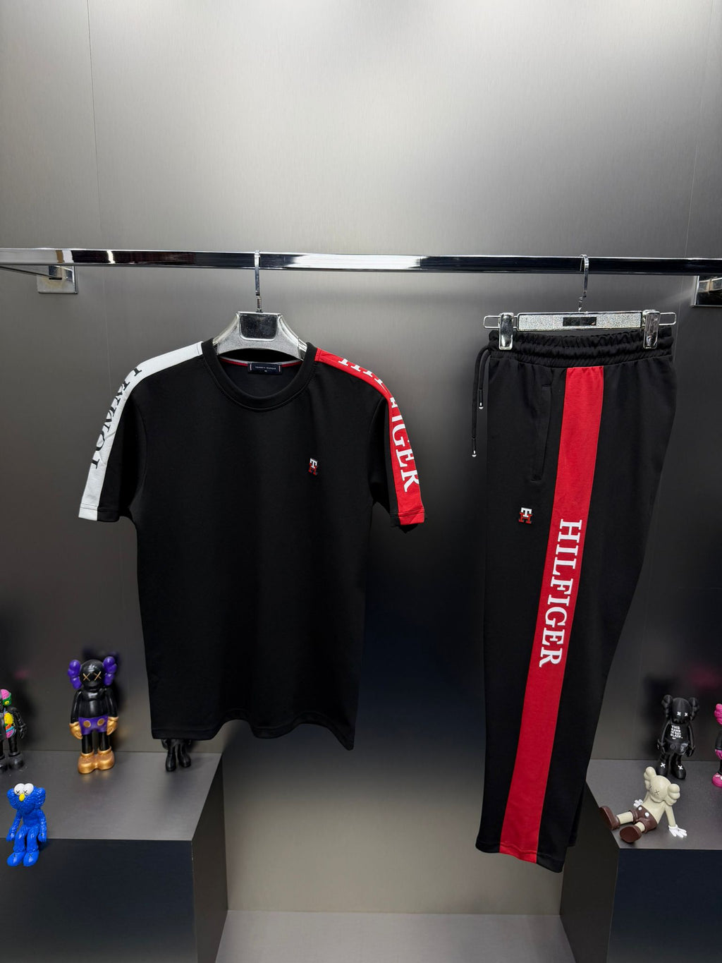 Tommy Hilfiger Siyah İthal Yazlık Eşofman Takımı