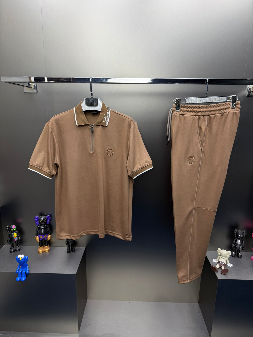 Loro Piana Krem Renk İthal Yazlık Eşofman Takımı