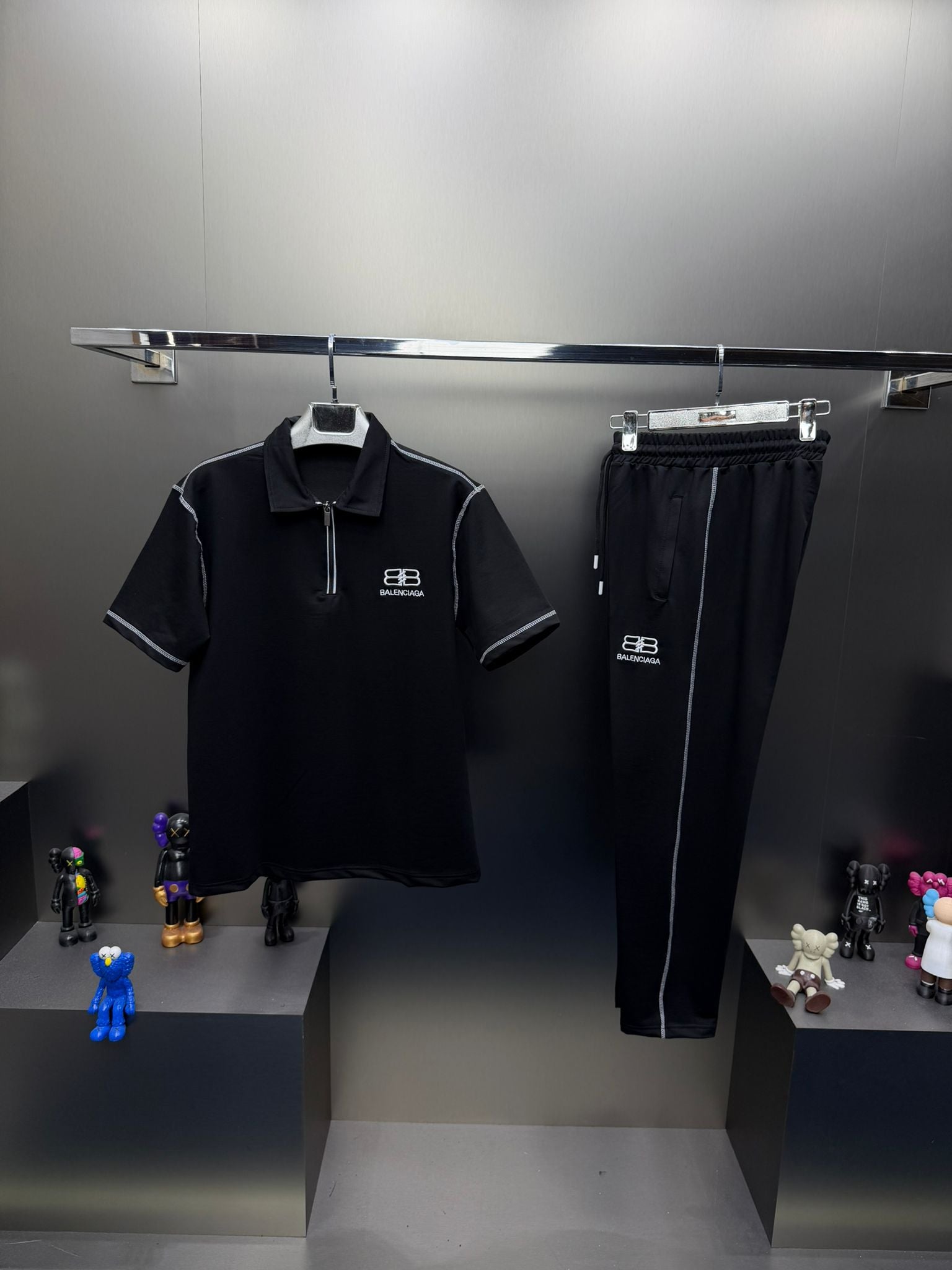 Balenciaga Siyah İthal Yazlık Eşofman Takımı