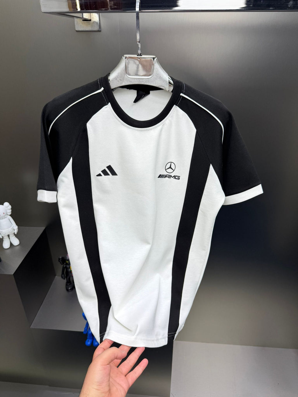 Adidas Amg Beyaz Siyah İthal Yazlık Eşofman Takımı