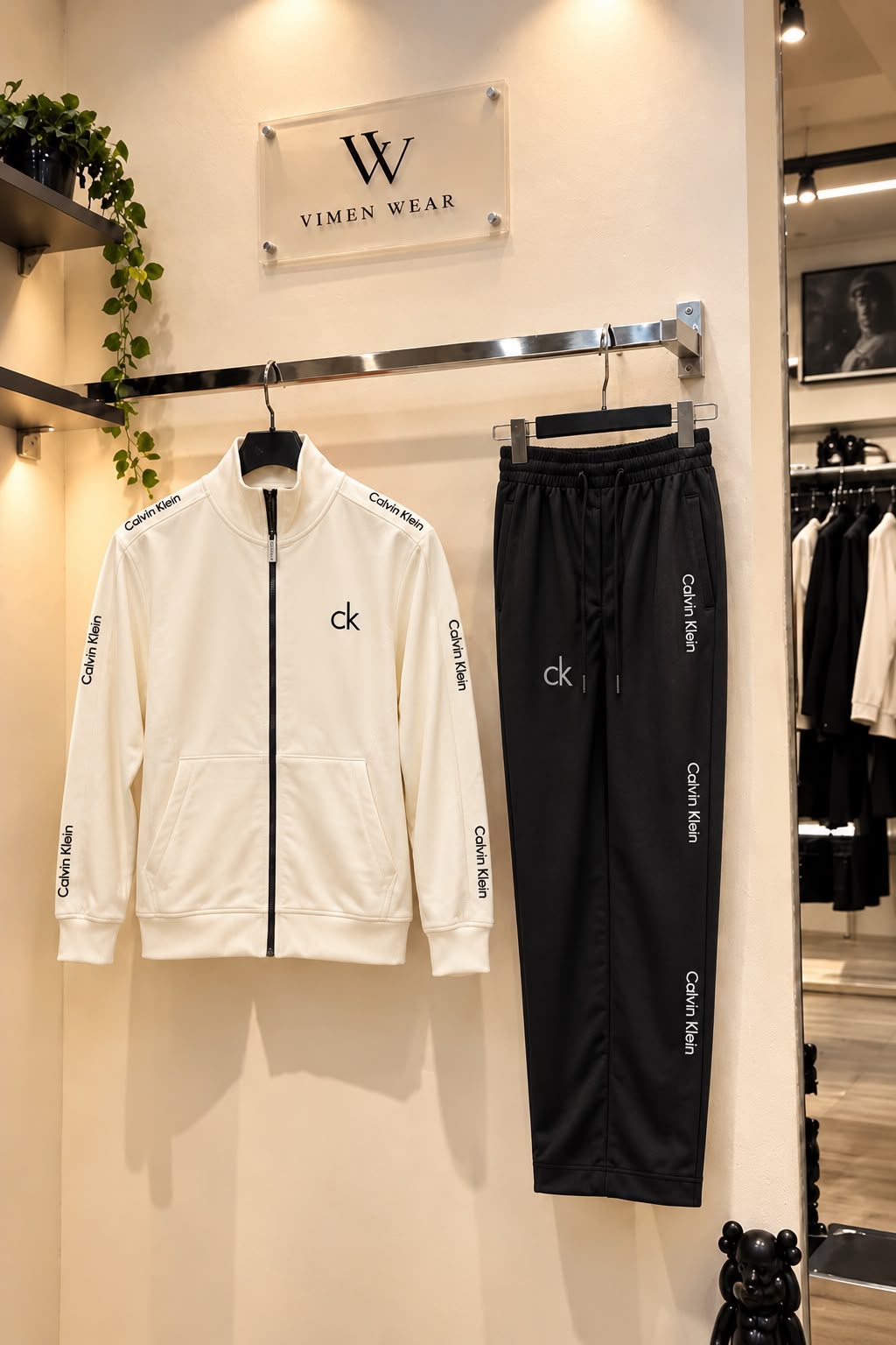 Calvin Klein Bej İthal Eşofman Takımı