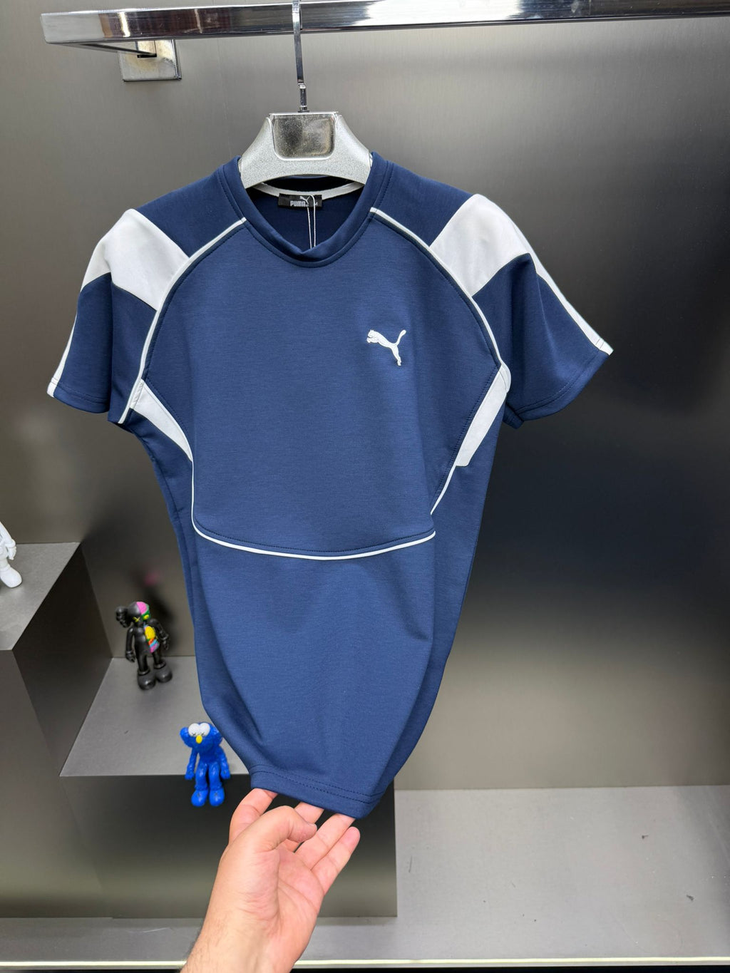 Puma Lacivert İthal Şortlu Eşofman Takımı
