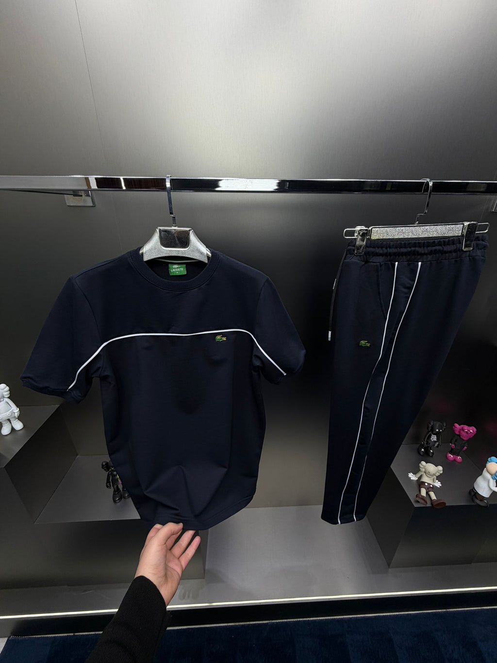 Lacoste Lacivert İthal Yazlık Eşofman Takımı