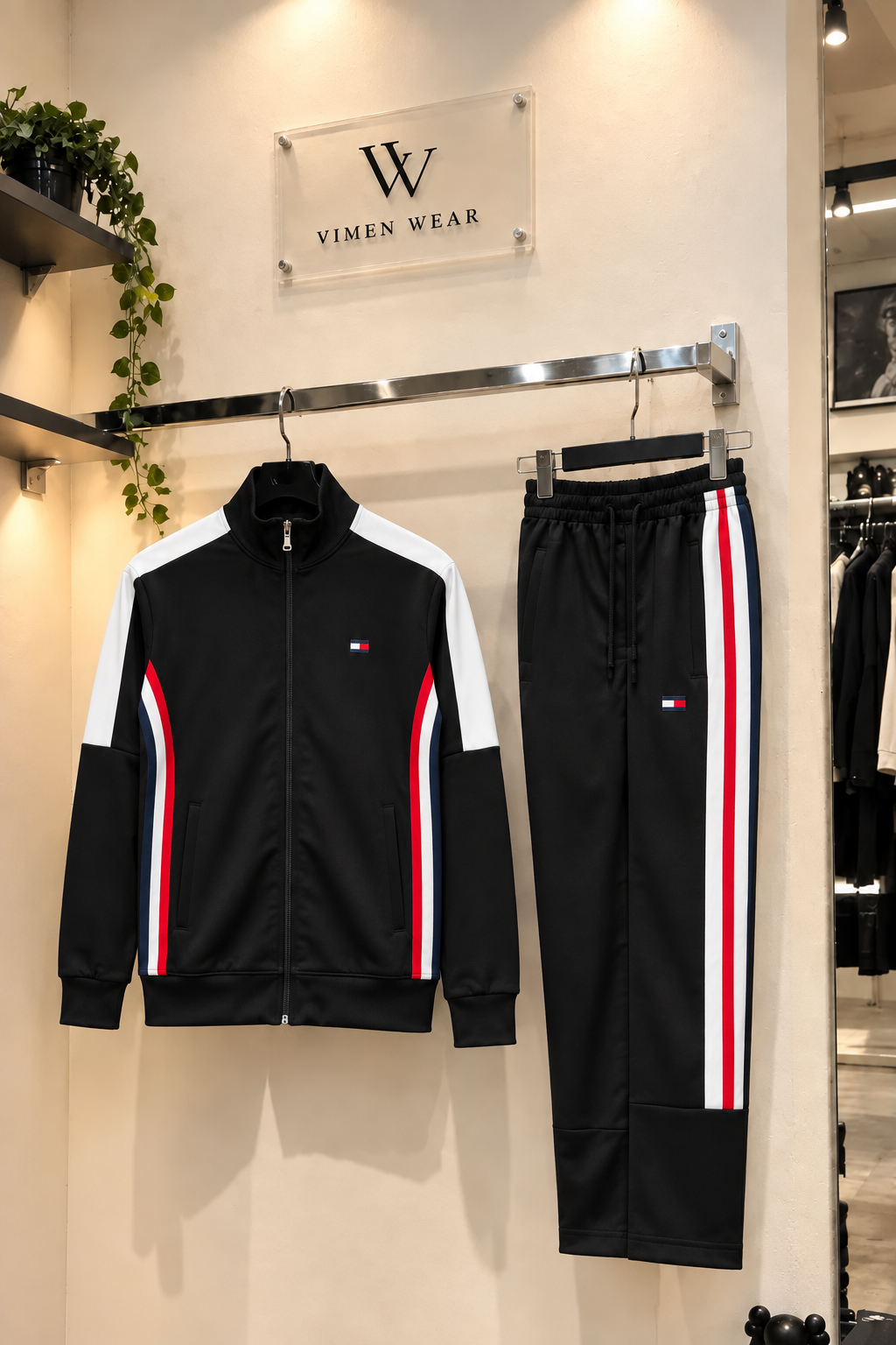 Tommy Hilfiger Siyah İthal Eşofman Takım