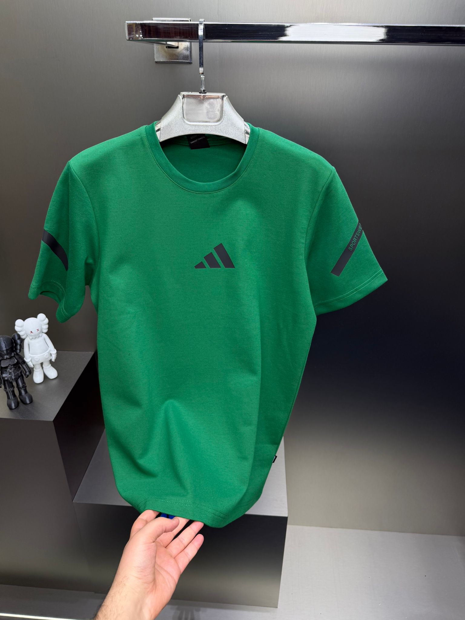 Adidas Yeşil İthal Şortlu Eşofman Takımı