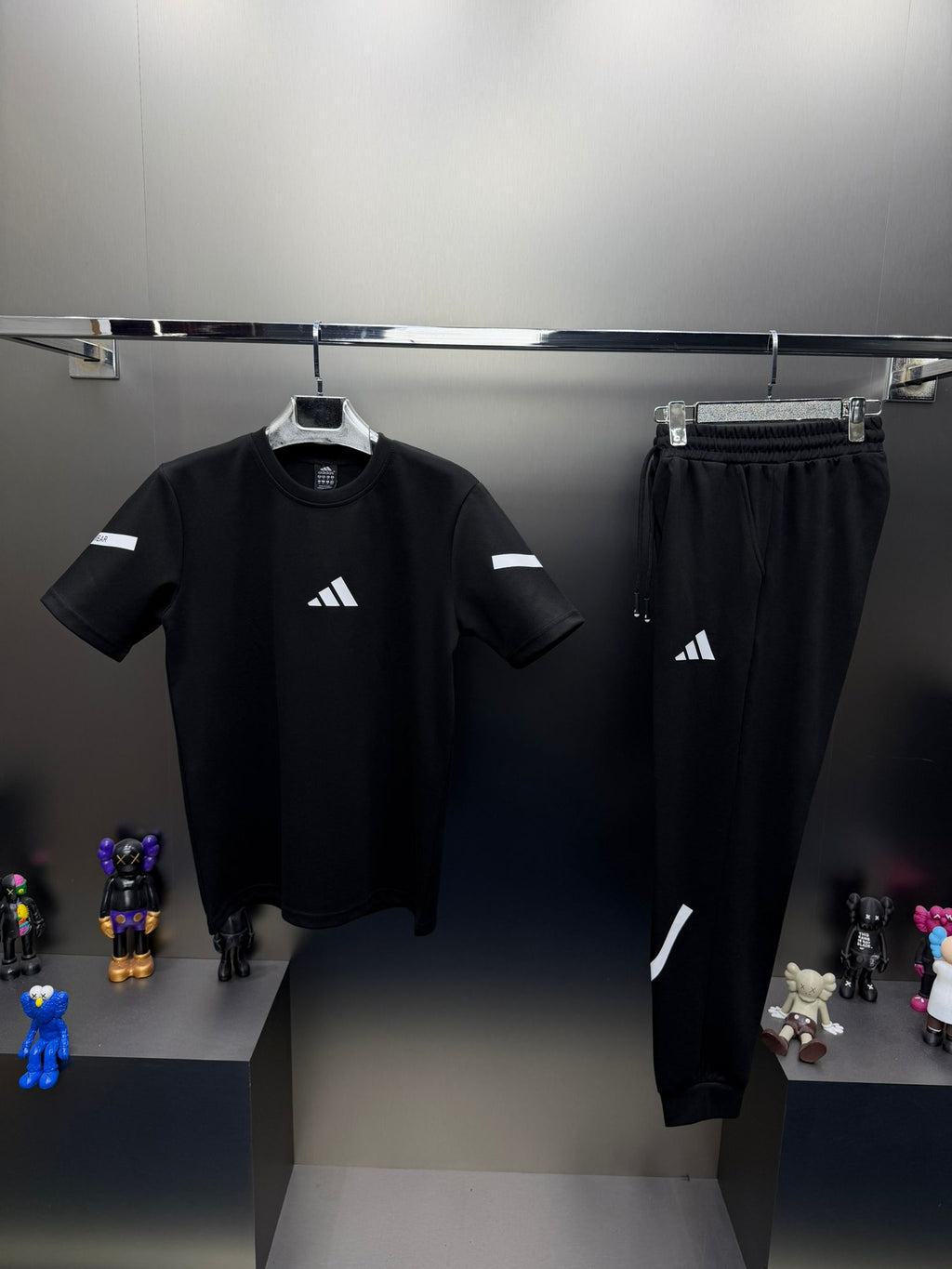 Adidas Siyah İthal Yazlık Eşofman Takımı