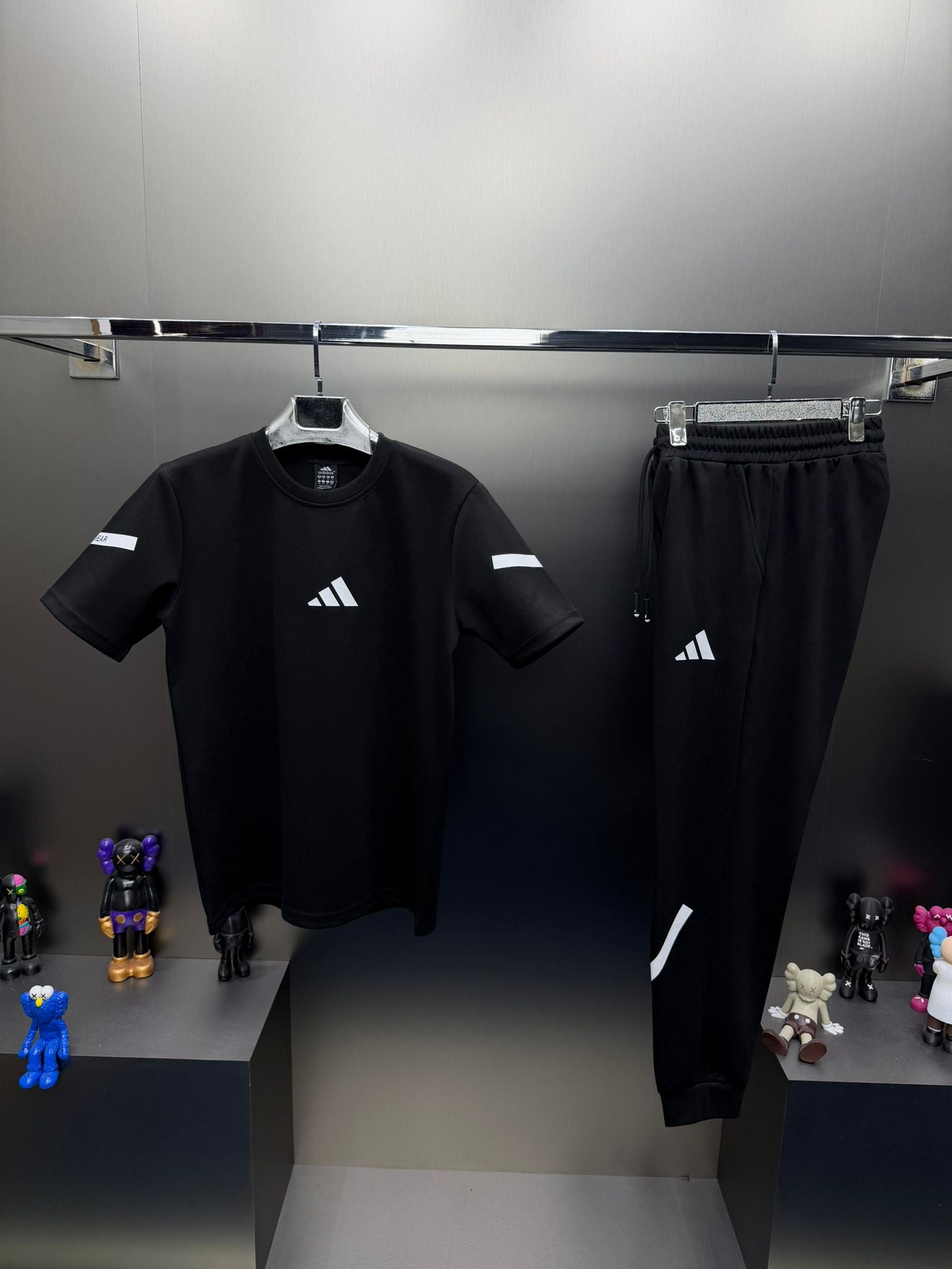 Adidas Siyah İthal Yazlık Eşofman Takımı