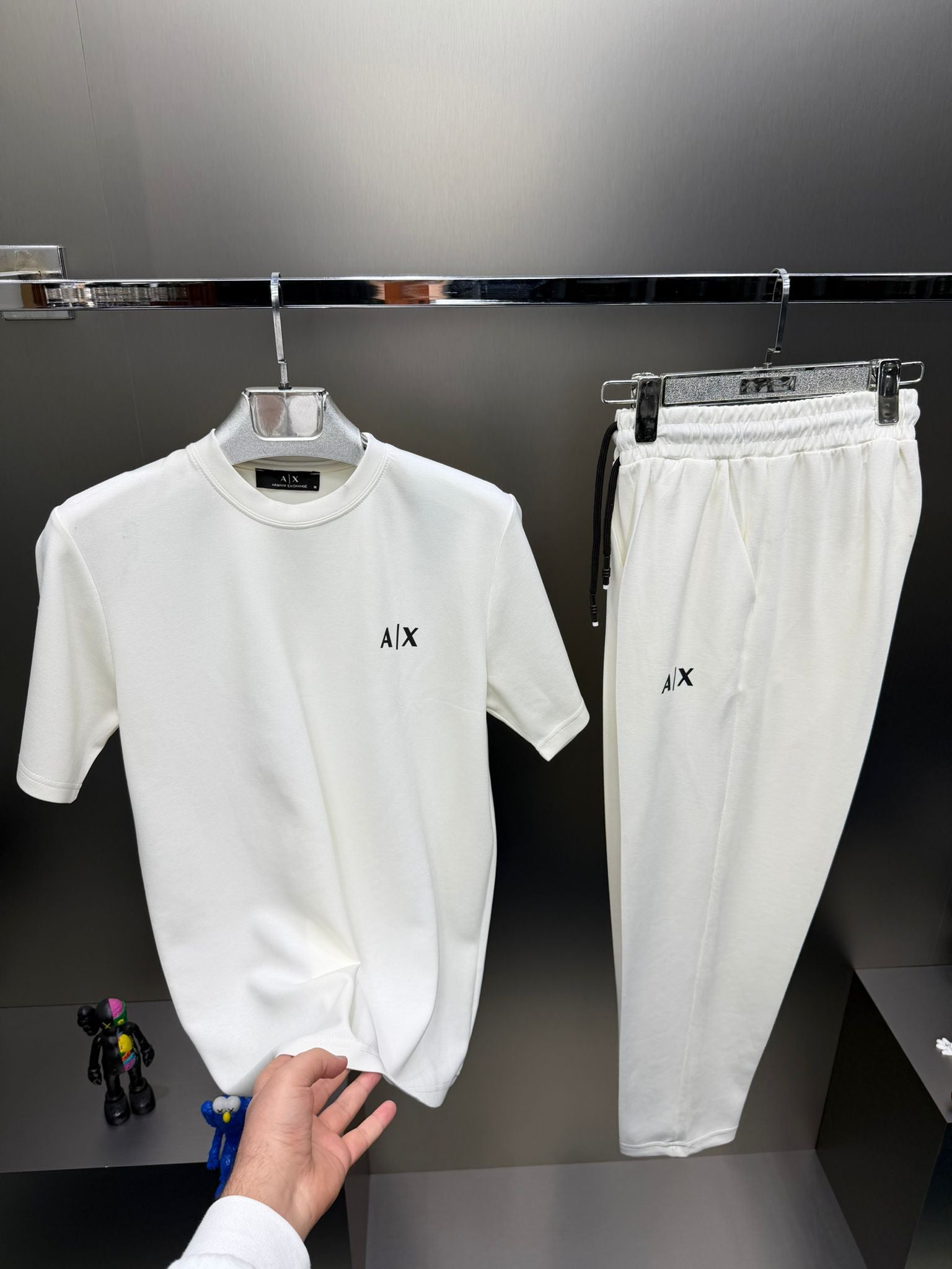 Armani Exchange Beyaz İthal Yazlık Eşofman Takımı