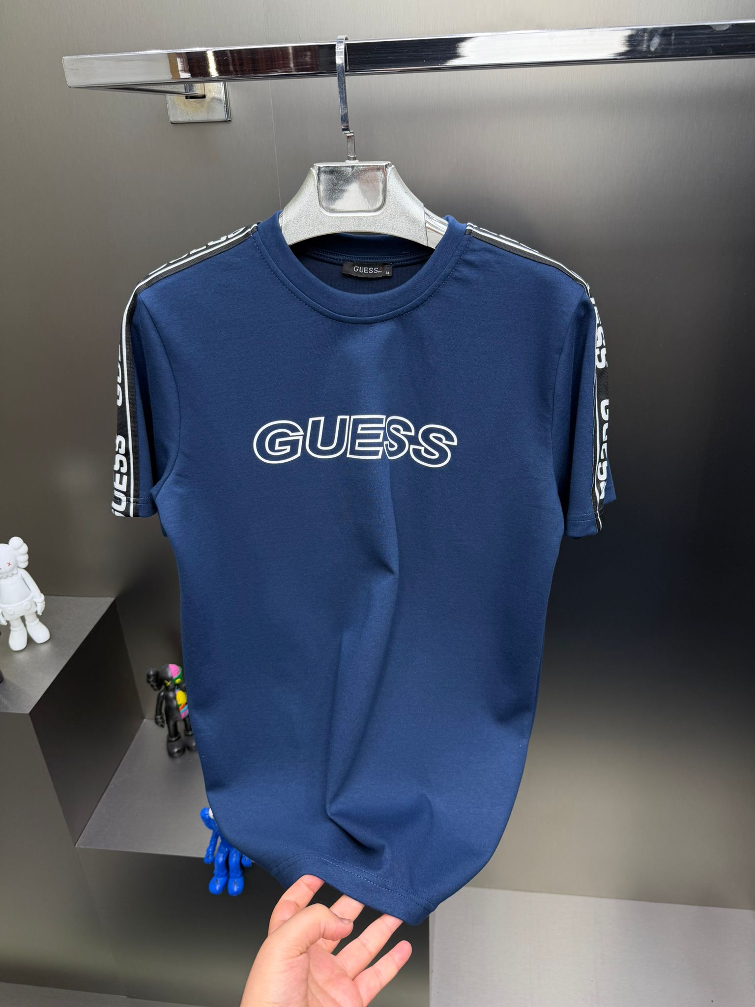 Guess Lacivert İthal Yazlık Eşofman Takımı